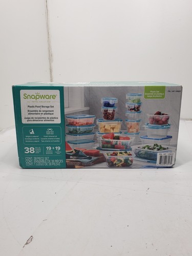 Snapware piece plastic food - 38-piece,