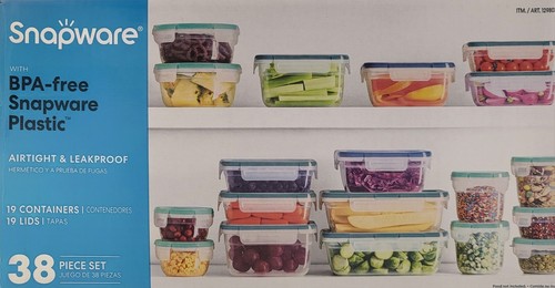 Snapware piece plastic food - snapware,